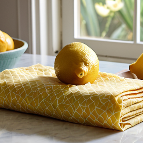 Home 7 **Prompt 1: Aesthetically Pleasing & Thoughtful Gift**
"Close-up flat lay of beautifully designed beeswax wraps as a thoughtful, sustainable gift set. Show various sizes with vibrant, natural patterns (e.g., botanical, subtle geometric designs) neatly stacked or folded. Some wraps are artfully draped over fresh, colorful produce like a sliced lemon, a crisp salad bowl, or artisan cheese on a clean, inviting kitchen countertop. Soft, warm natural sunlight highlights the textures and beauty. The overall mood is elegant, eco-conscious, and inviting, symbolizing a loving commitment to both home and planet, reflecting values cherished in Arab culture."