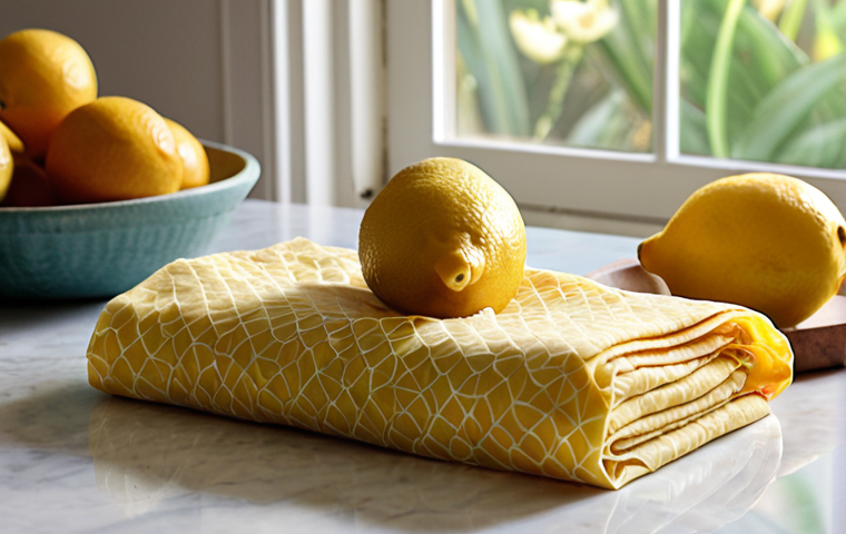 **Prompt 1: Aesthetically Pleasing & Thoughtful Gift**
"Close-up flat lay of beautifully designed beeswax wraps as a thoughtful, sustainable gift set. Show various sizes with vibrant, natural patterns (e.g., botanical, subtle geometric designs) neatly stacked or folded. Some wraps are artfully draped over fresh, colorful produce like a sliced lemon, a crisp salad bowl, or artisan cheese on a clean, inviting kitchen countertop. Soft, warm natural sunlight highlights the textures and beauty. The overall mood is elegant, eco-conscious, and inviting, symbolizing a loving commitment to both home and planet, reflecting values cherished in Arab culture."
